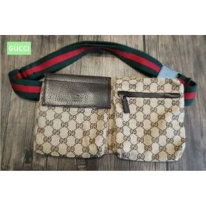 Gucci Beige and Brown Belt Bag